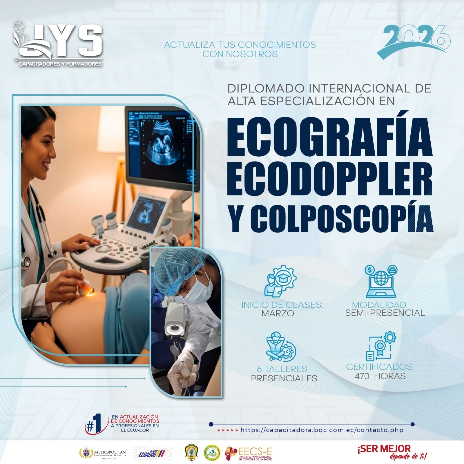 Imagen Ecografia Eco Doppler y colposcopia.